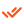 Marca de verificación naranja